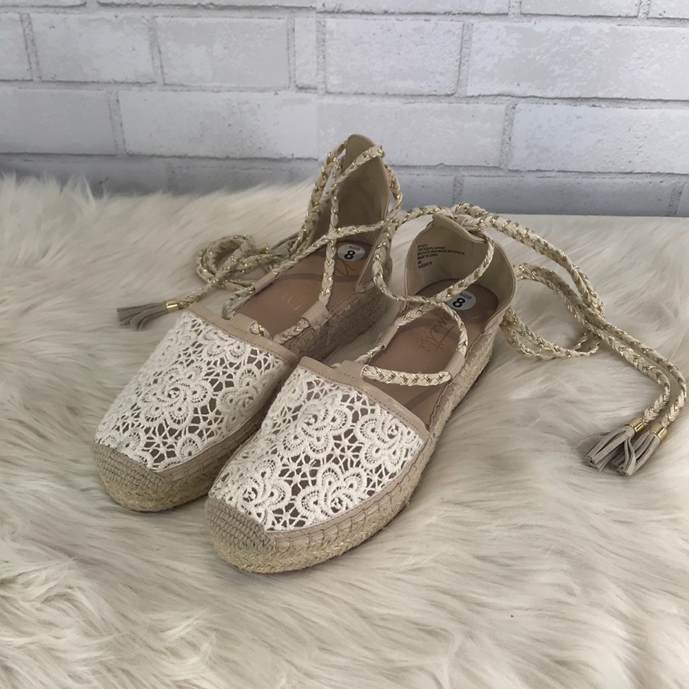 NWT Nanette Lepore Bitsy Lace Platform Espadrilles - Picture 4 of 7